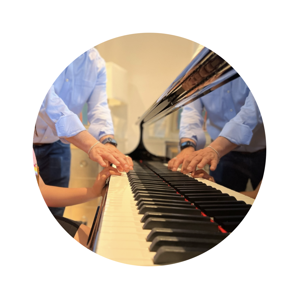 Hands over a piano Hands over a piano